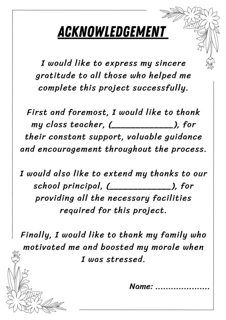 acknowledgement-for-project-class-11